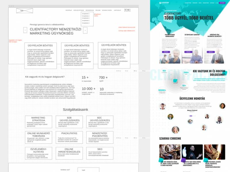 Wireframe és web design