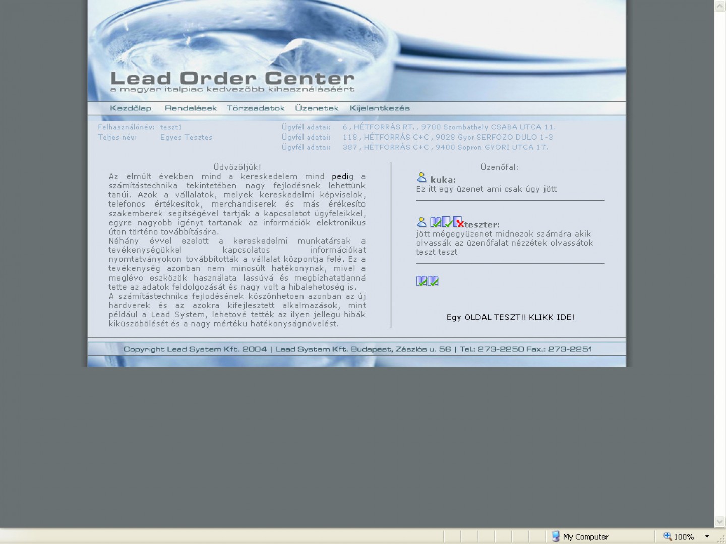 Lead Order Center