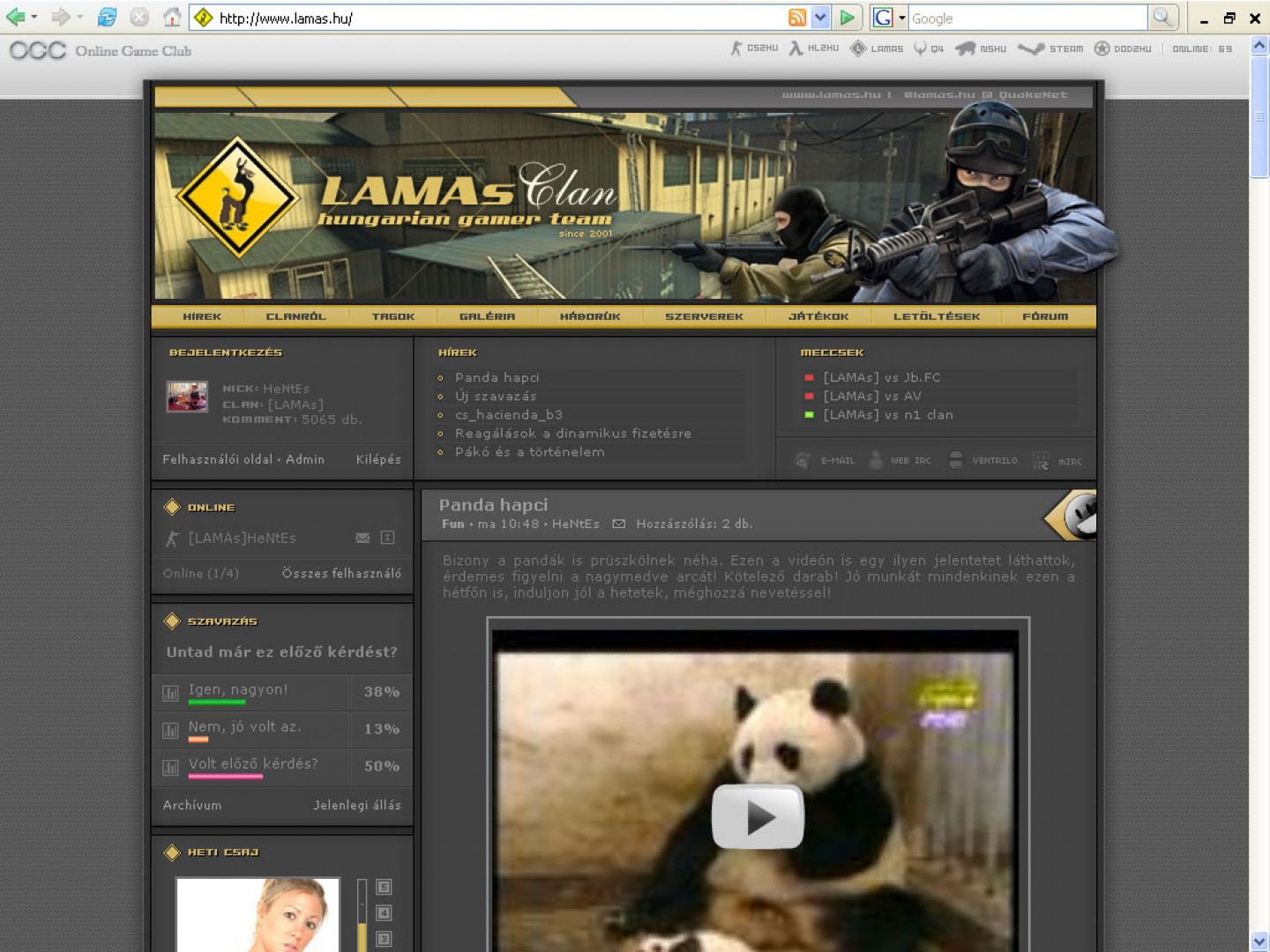 LAMAs Clan Site v5