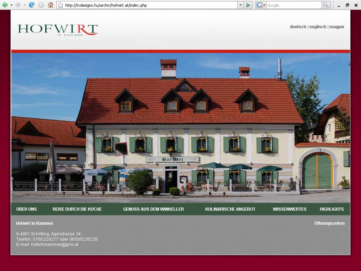 Hofwirt in Kammer 