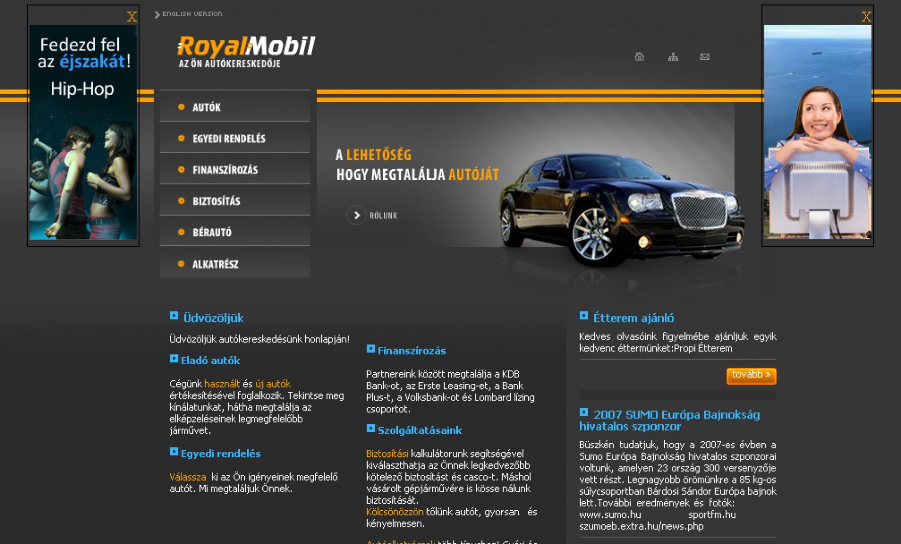 Roayalmobil honlapja