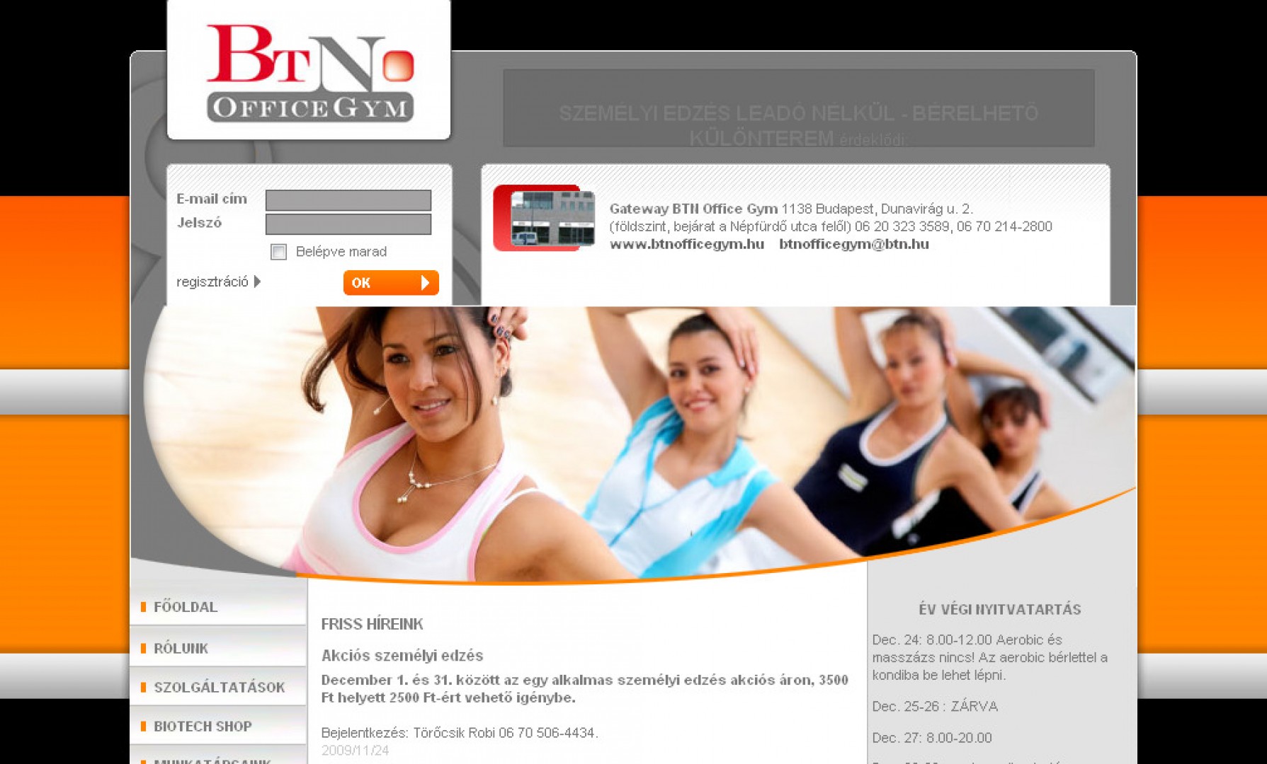 BtN Office Gym edzőterem