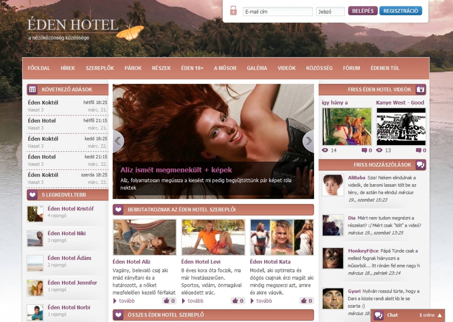 Éden Hotel Rajongói oldal