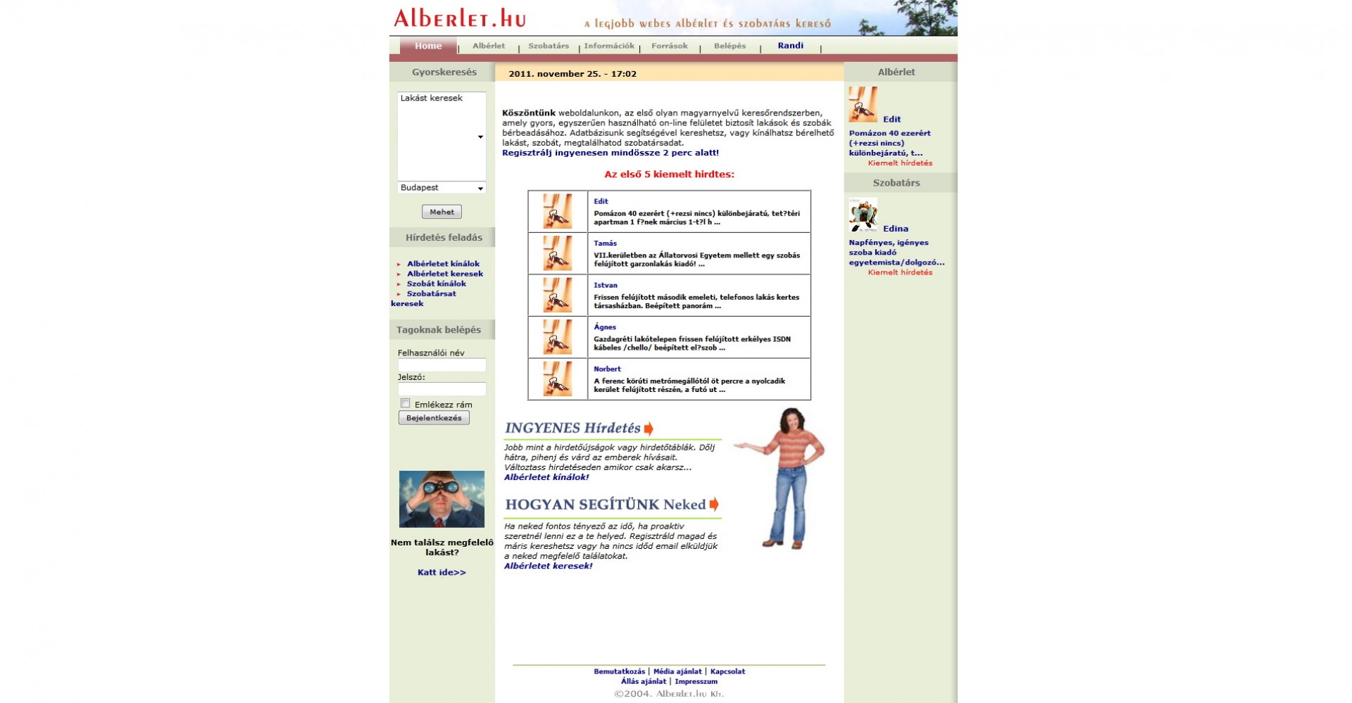 Albérlet.hu v1