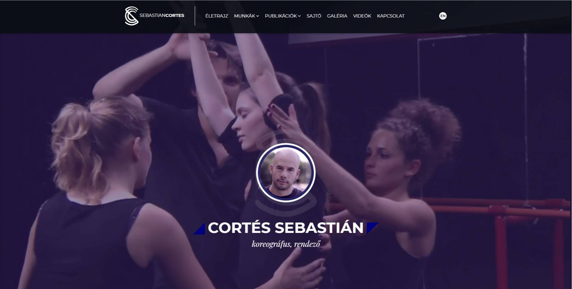 Cortés Sebastián honlapja