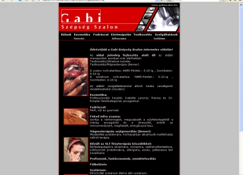 Gabi Szalon honlapja