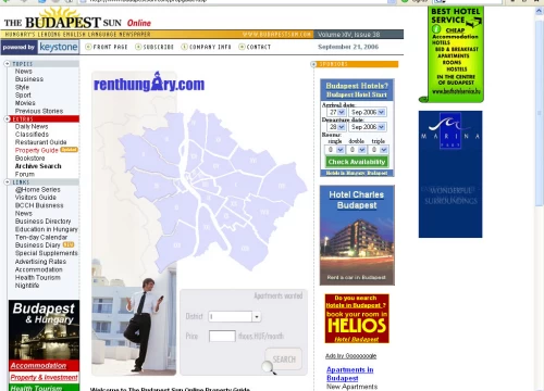 Budapest Sun miniweb