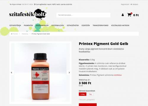 Szitefesték webáruház