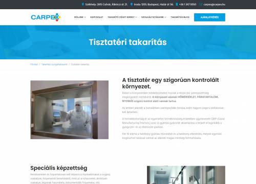 Epülettakarítás