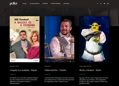 Peller Károly weboldala