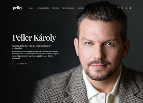 Peller Károly weboldala