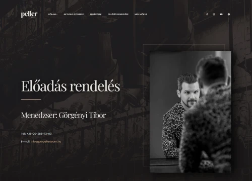 Peller Károly weboldala