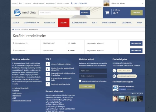 Medicina Webshop v2