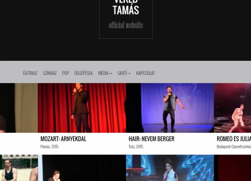 Veréb Tamás honlapja