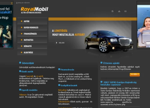 Roayalmobil honlapja