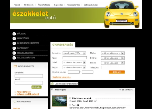 Észak-Kelet autó