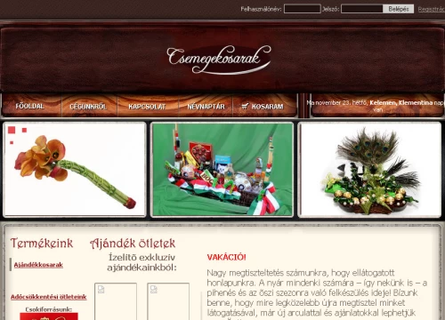Csemegekosarak