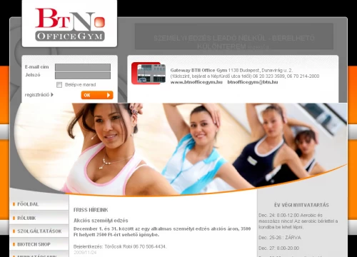 BtN Office Gym edzőterem