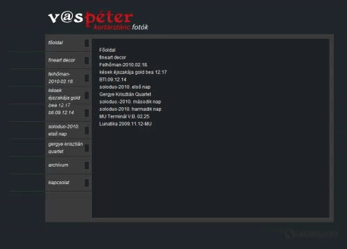 Vas Péter honlapja v2