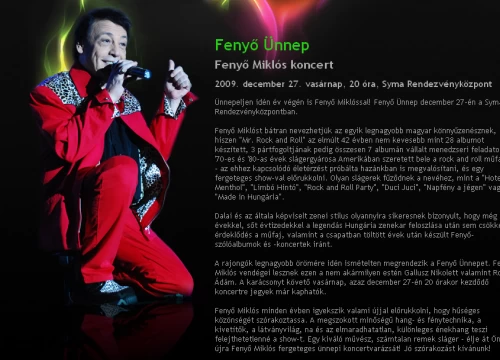 Fenyő Koncert minisite