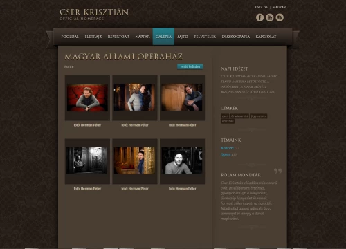 Cser Krisztián honlapja