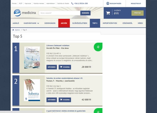 Medicina Webshop v2