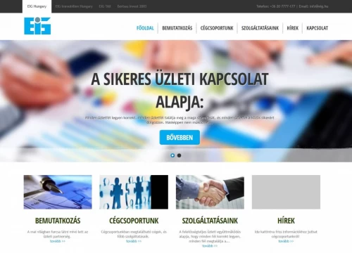 EIG honlapja
