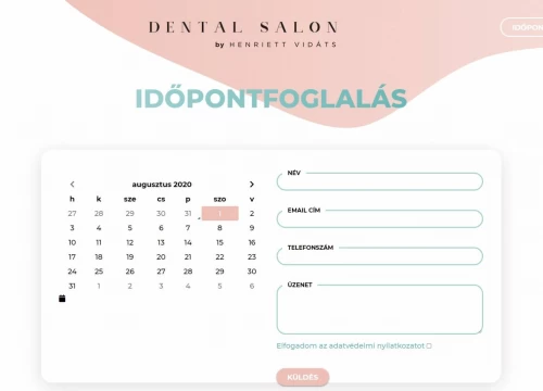 Fogászati honlap - Dental Salon