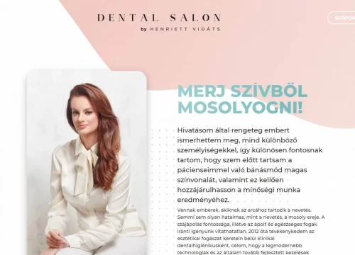 Fogászati honlap - Dental Salon