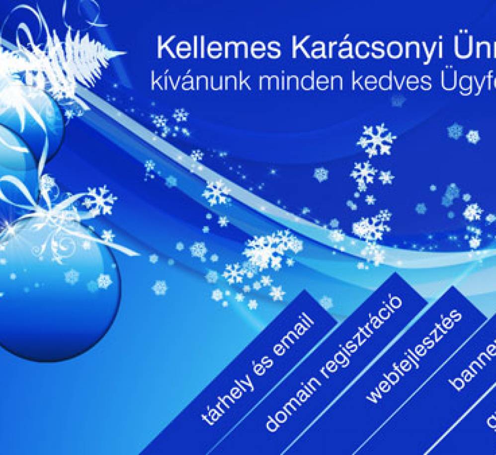 Kellemes Karácsonyi Ünnepeket!