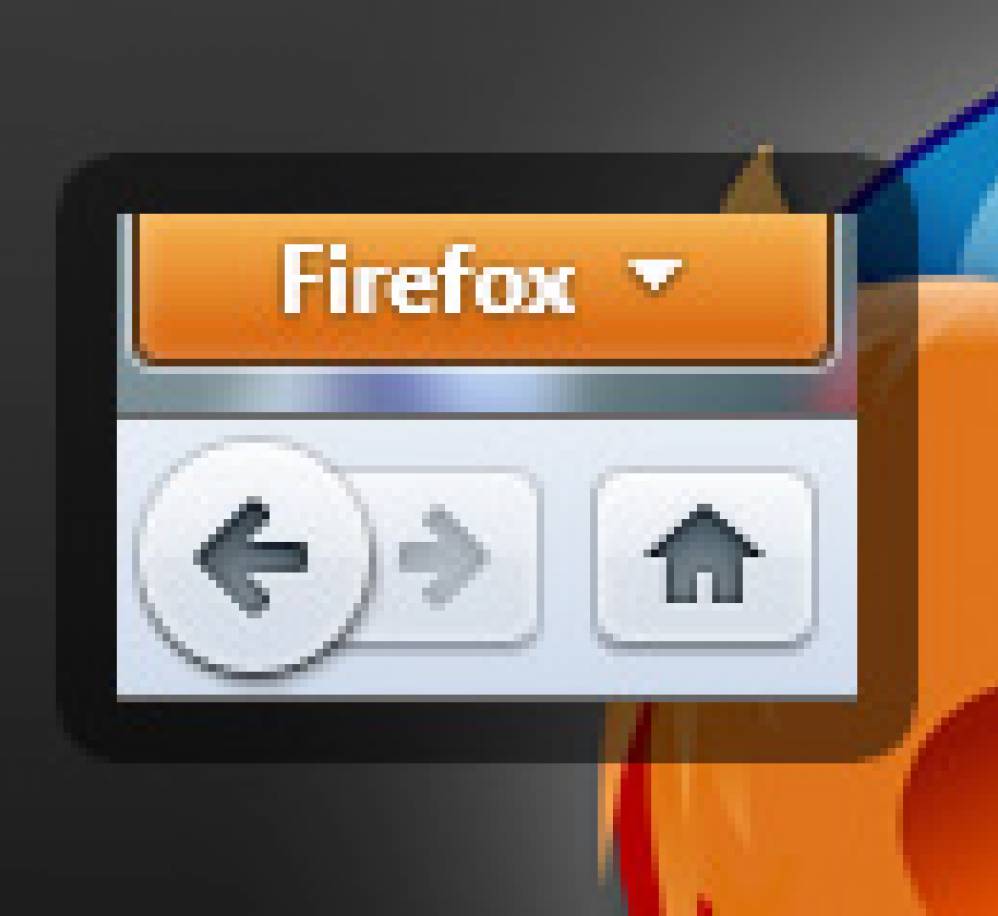 Firefox gomb fülek elé helyezése