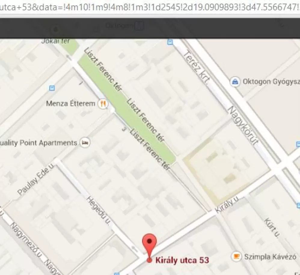 Koordináták kinyerése Google Maps -ról