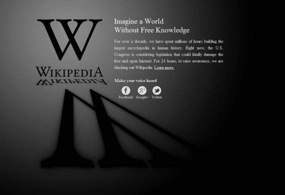 Egy kalóztörvény miatt áll a Wikipedia