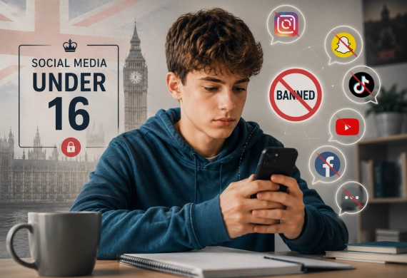 Nagy-Britannia betiltja a közösségi médiát a 16 év alattiak számára – globális trend vagy fordulópont?